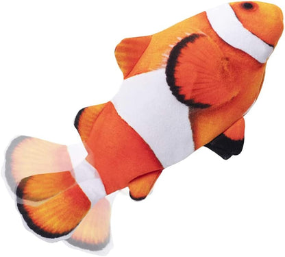 Cat Toys Automatic Flopping Fish with Catnip, 2 Pack Interactive Cat Toy for Indoor Cats, 11" Electric Moving Pet Kicker Exercise Toy, Wiggle SilverVine Floppy Fish for Small Dogs, Kitten