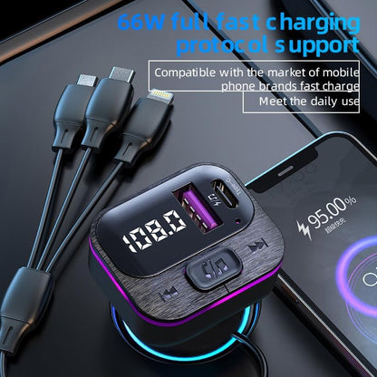 FM Transmitter Car Adapter MP3 Player Handsfree Car Kit Dual USB Charger Power Adapter for Car Radio Multi Functional car Bluetooth