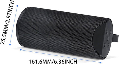 Bluetooth Speaker Outdoor Waterproof Portable Bluetooth 5.0 Speaker TF-Card, AUX, USB, for iPhone, Samsung and More, Gray