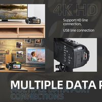 4K Video Camera Camcorder Ultra HD 48MP WiFi Touch Screen IR NightVision YouTube