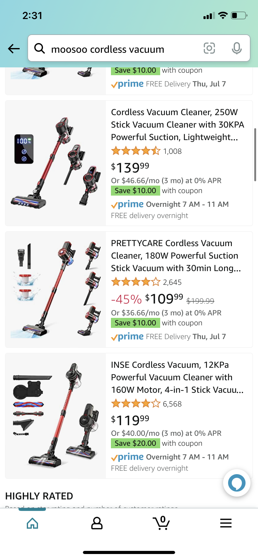 Cordless Vacuum ,Air Fryer, Cooker, Electric iron