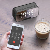 LED Mirror Screen Alarm Clock Watch Table Digital Clock Despertador Wireless Bluetooth 5.0 Speaker FM Hand-free Call Table Decor